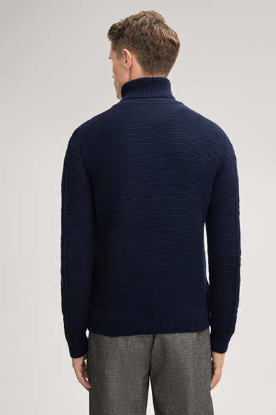 Rollkragenpullover Liono in Dunkelblau