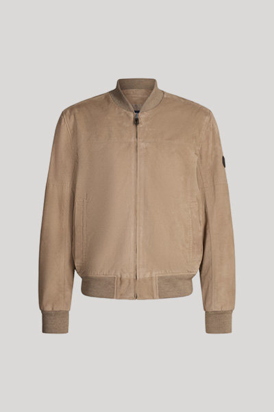 Velours-Lederjacke Pios in Beige