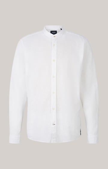 Hedde Linen and Cotton Shirt in White