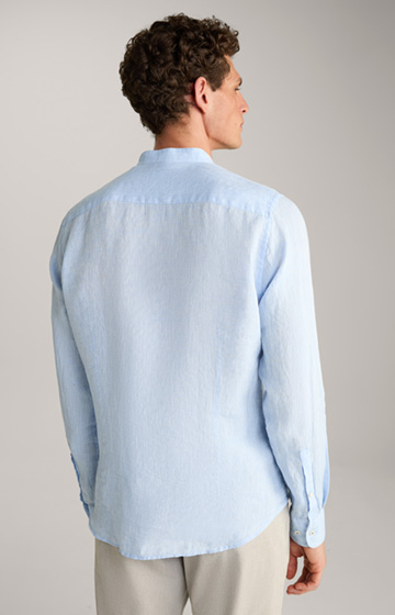 Koszula lniana Pebo w kolorze jasnoniebieskim