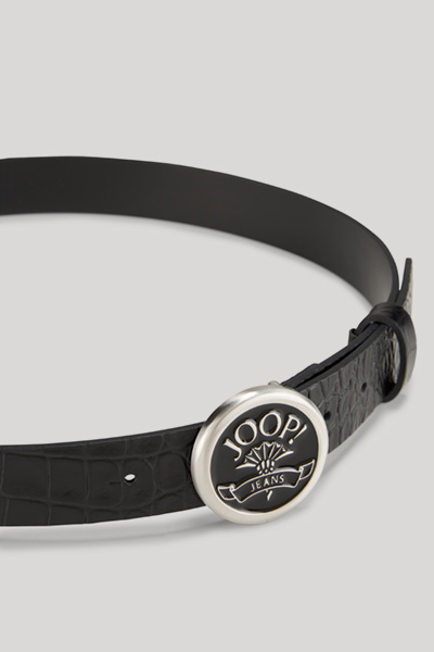 Leather Belt in Black