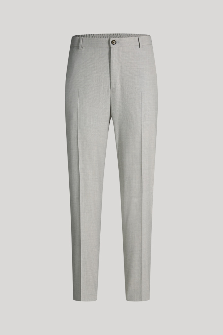 Leads to product detail page "Modular suit trousers River in marl grey"