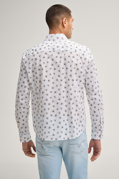 Hemd Hanson in Weiß gemustert