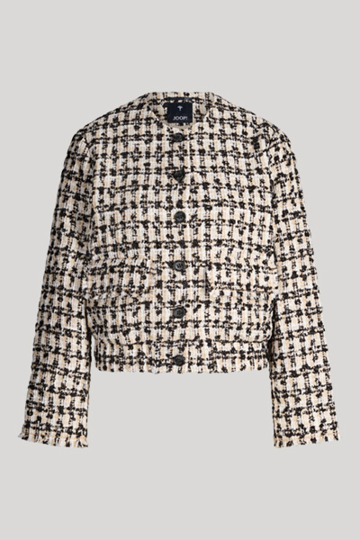 Blazer Jenifer in Champagner/Schwarz kariert