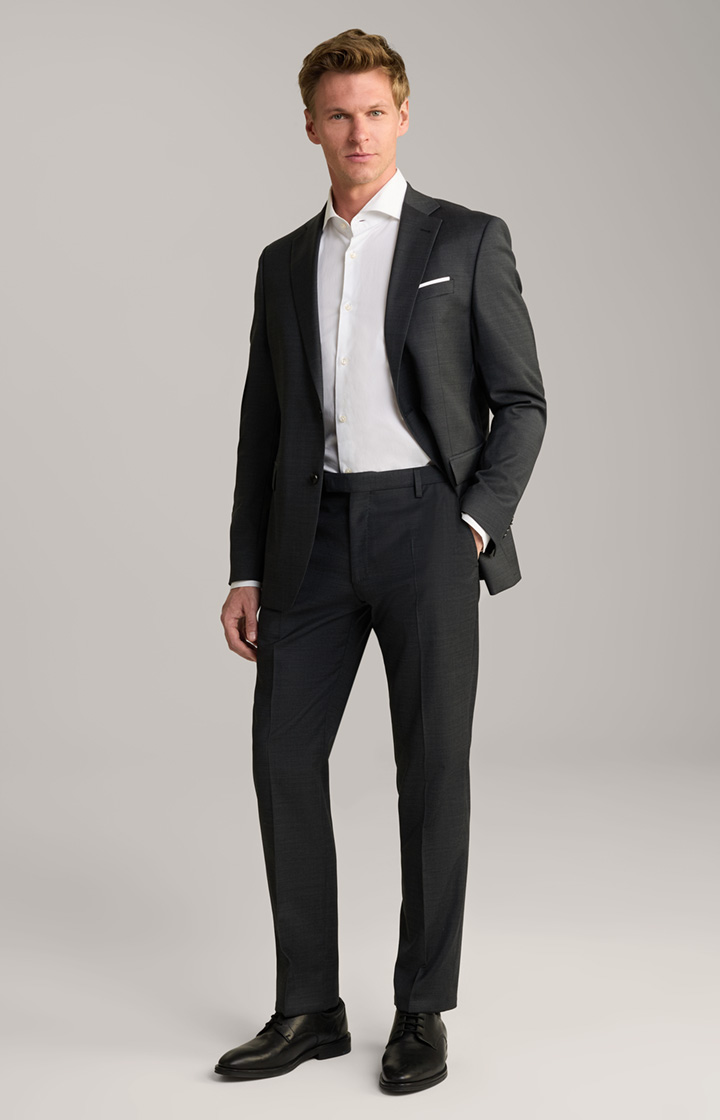 Brad Modular Suit Trousers in Anthracite