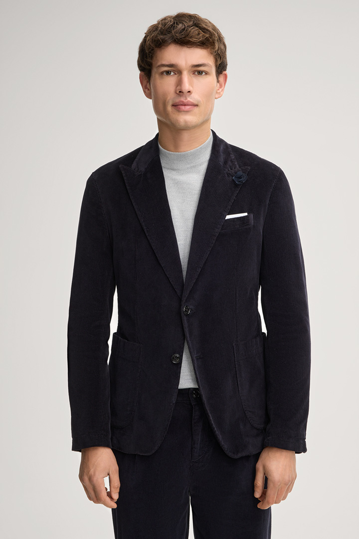 Leads to product detail page "Hedvin Corduroy Jacket in Navy"