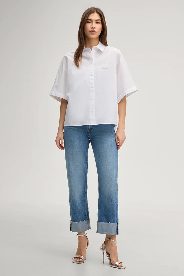 Führt zu Produktdetailseite „Hemdbluse Britney in Weiß"