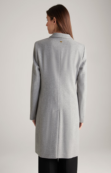 Carly Coat in Grey Flecked