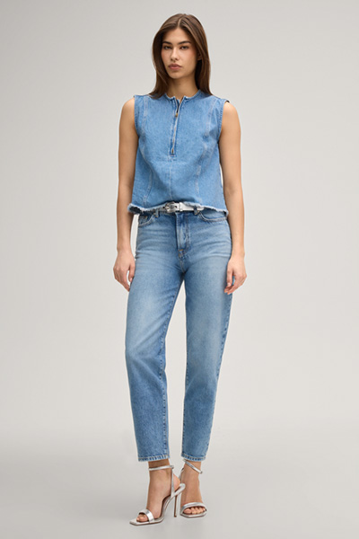 Jeans top Ute in light blue denim
