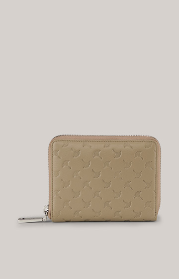 Leggero Stampa Nisa Wallet in Taupe