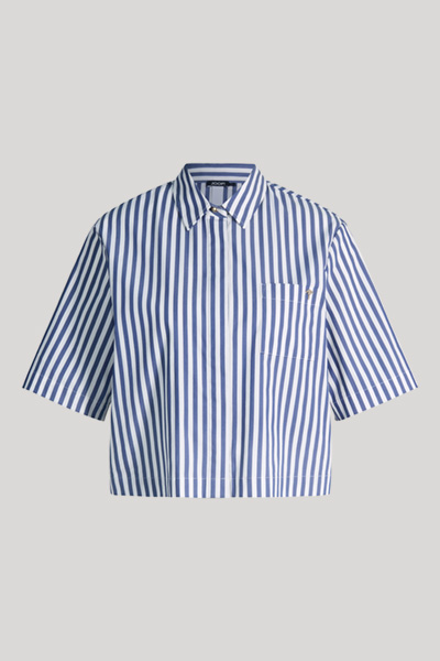 Bette shirt blouse in navy/white stripes