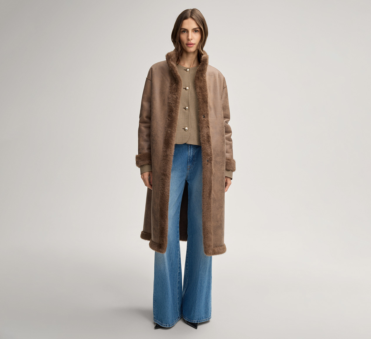 JOOP! presents the product Cim Teddy Coat in Cognac from the category Jackets & Coats