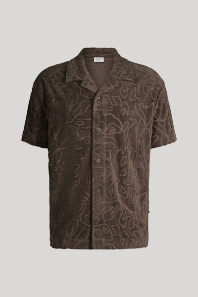 Moala sweatshirt in dark brown with a pattern