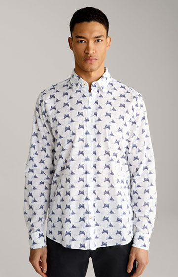 Hanson Shirt in a White Pattern