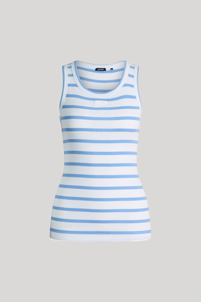 weiß/hellblau gestreift