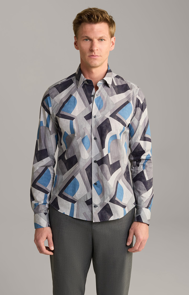 Pit Shirt in a Blue Pattern