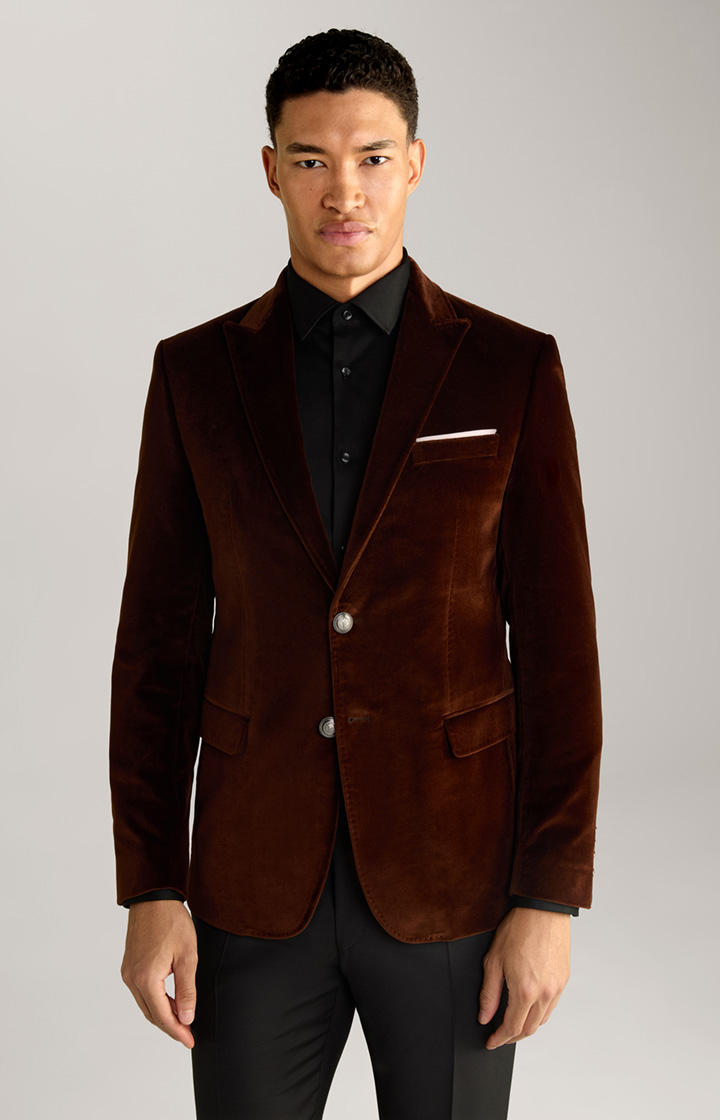 Horace Cotton Jacket in Rust Brown