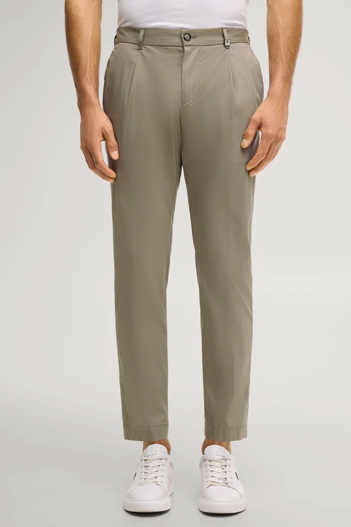 Leads to product detail page "Lester modular suit trousers in light green"