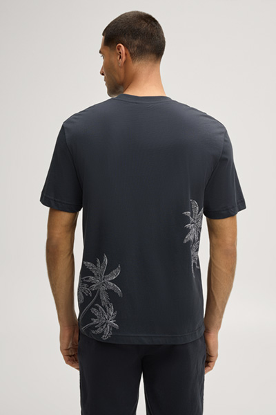 Aumoa T-shirt in navy with pattern
