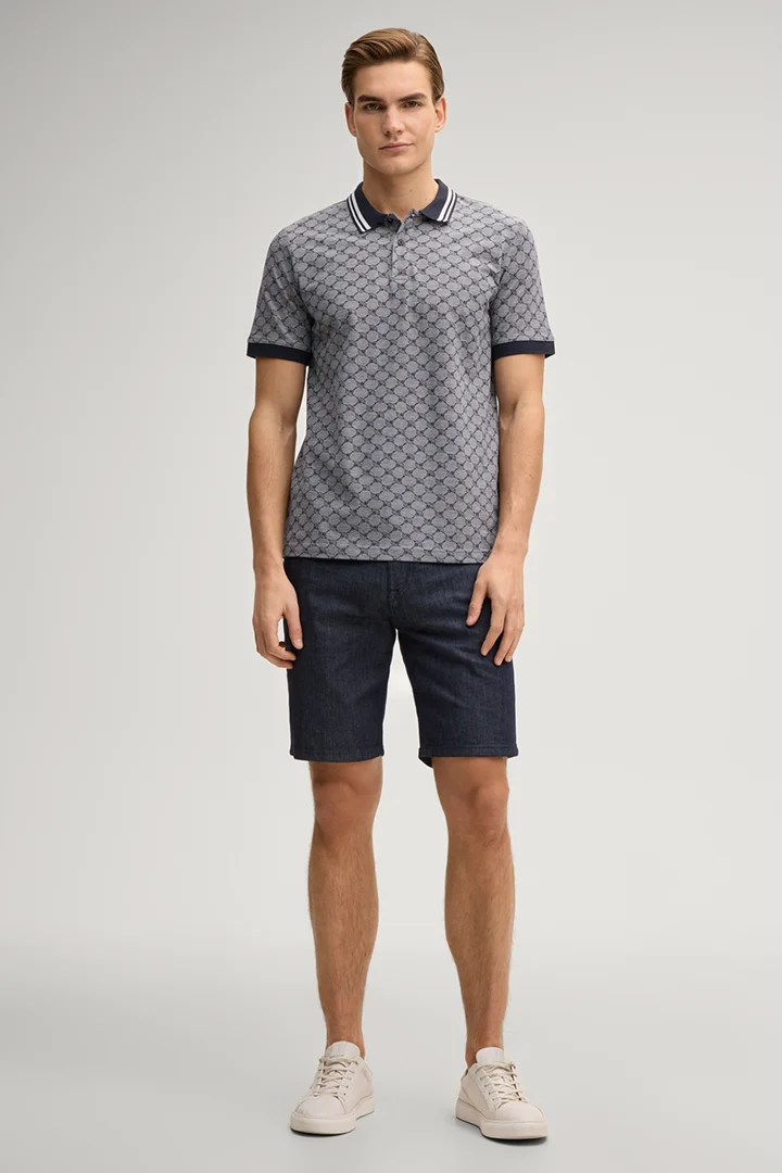 Führt zu Produktdetailseite „Cornflower-Poloshirt Jessino in Dunkelblau"