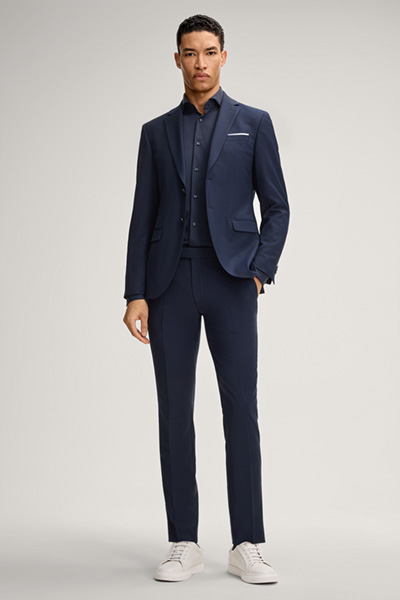 Gun Suit Trousers in Dark Blue