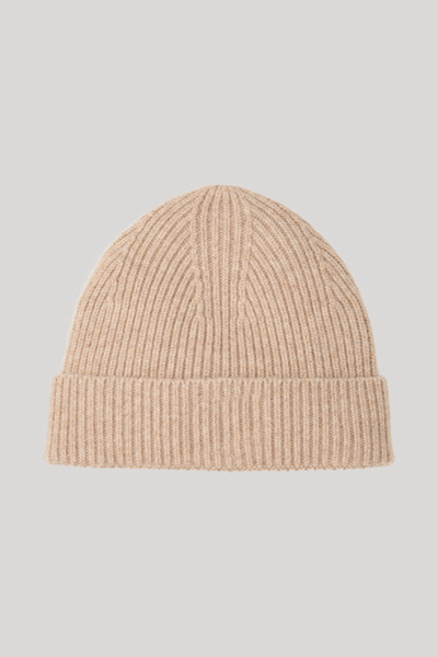Führt zu Produktdetailseite „Strick-Mütze in Beige"