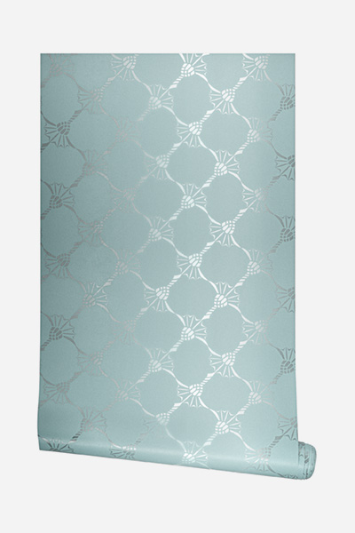 Non-woven wallpaper JOOP! WALLPAPER cornflower allover in ocean