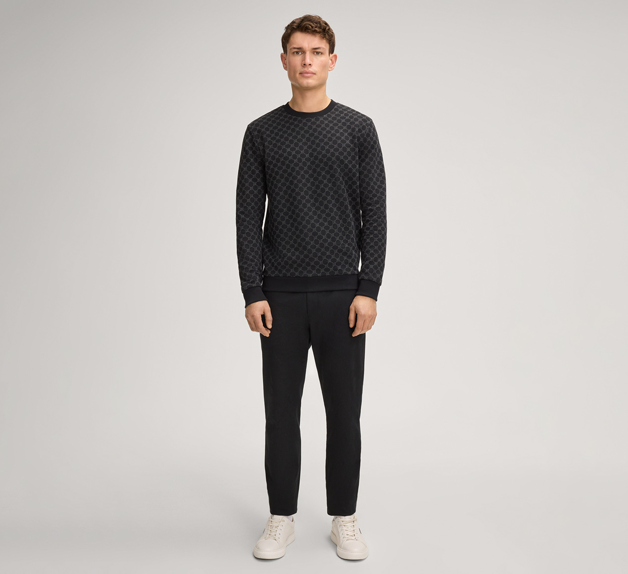 JOOP! presents the product Theo Sweatshirt in a Black Pattern from the category T-Shirts & Sweatshirts