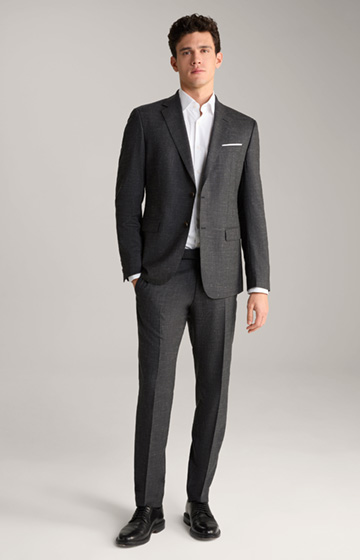 Herby-Blayr modular suit in mottled anthracite