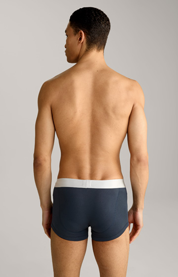 Twin-Pack of Fine Cotton Stretch Boxers in Black/Navy