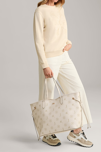 XL-Shopper Decoro Stampa Lara in Greige