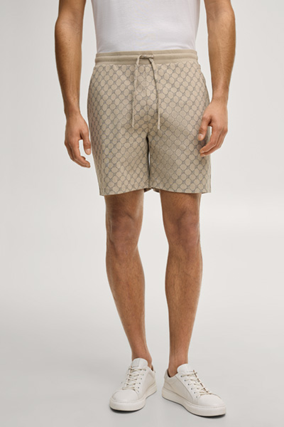 Cornflower Sweat Shorts in Beige
