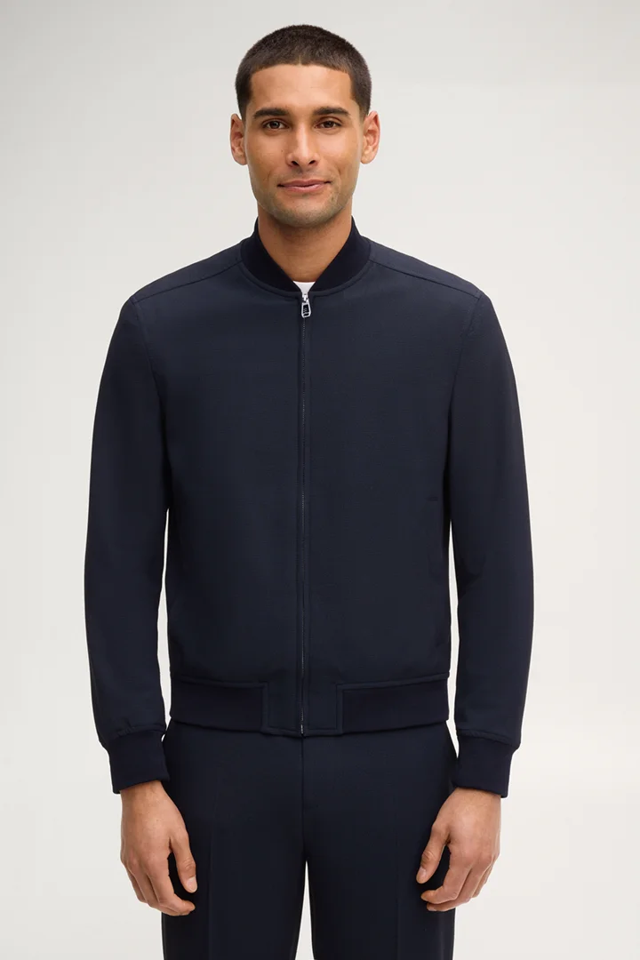 Leads to product detail page "Indro college jacket in navy"