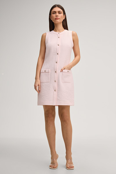 Bouclé Kleid Danai in Rosé