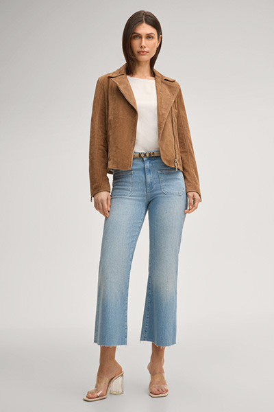 Lederjacke Luisa in Hellbraun