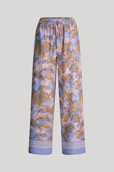 Beachwear fabric trousers Palmeras Beach in lilac/brown