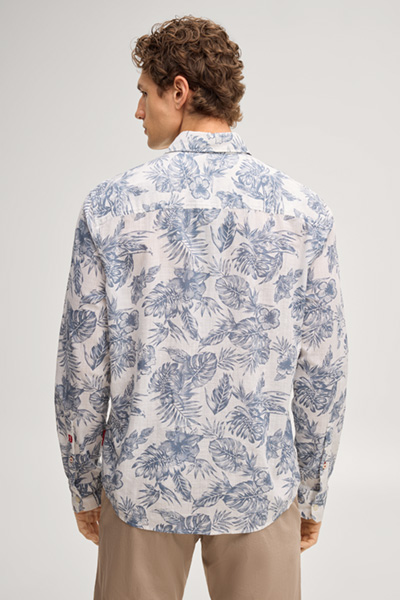 Führt zu Produktdetailseite „Hemd Hansen in Offwhite gemustert"