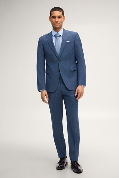 Leads to product detail page "Finch Modular Jacket in Dark Blue, textured"