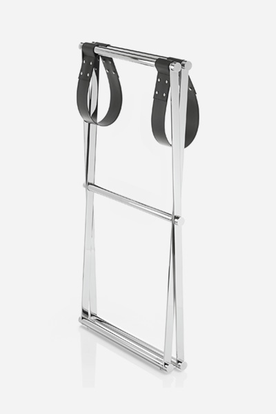 Beistelltisch klappbar mit Tablett XL, JOOP! HOMELINE, Schwarz/Chrom