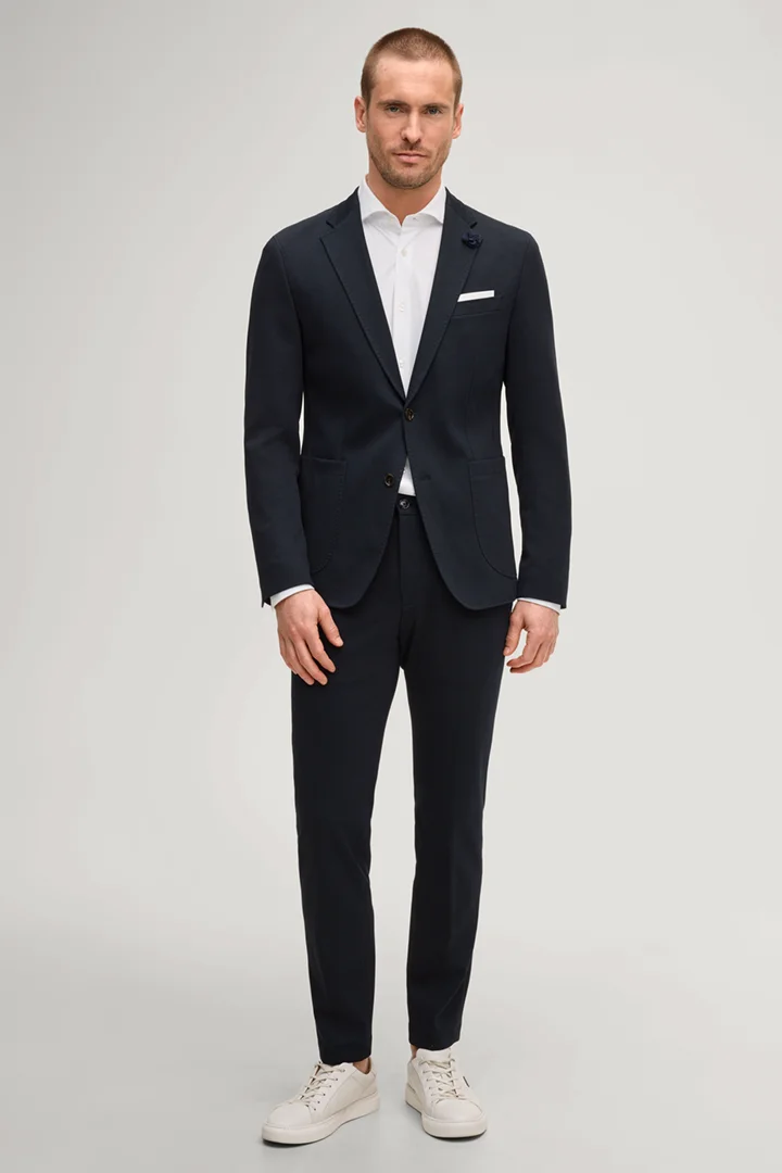 Führt zu Produktdetailseite „Jersey-Sakko Hoverest in Navy"