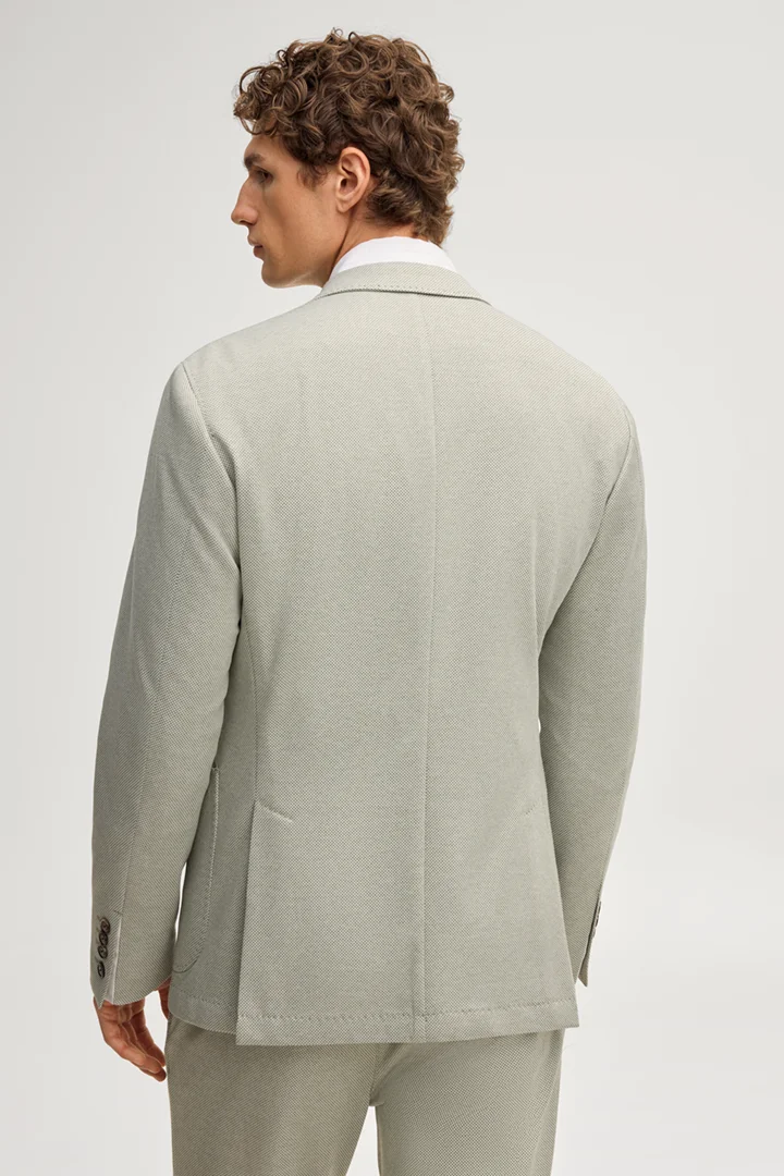 Führt zu Produktdetailseite „Jersey Kombi-Sakko Hoverest in Grün"