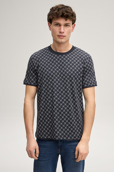 Cornflower T-Shirt Victormanuel in Navy