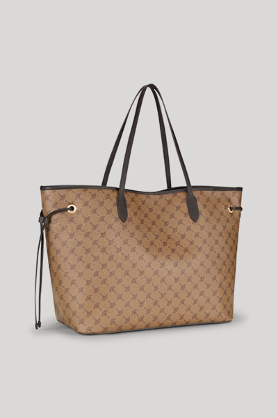 Mazzolino Lara Cornflower Shopper in Brown