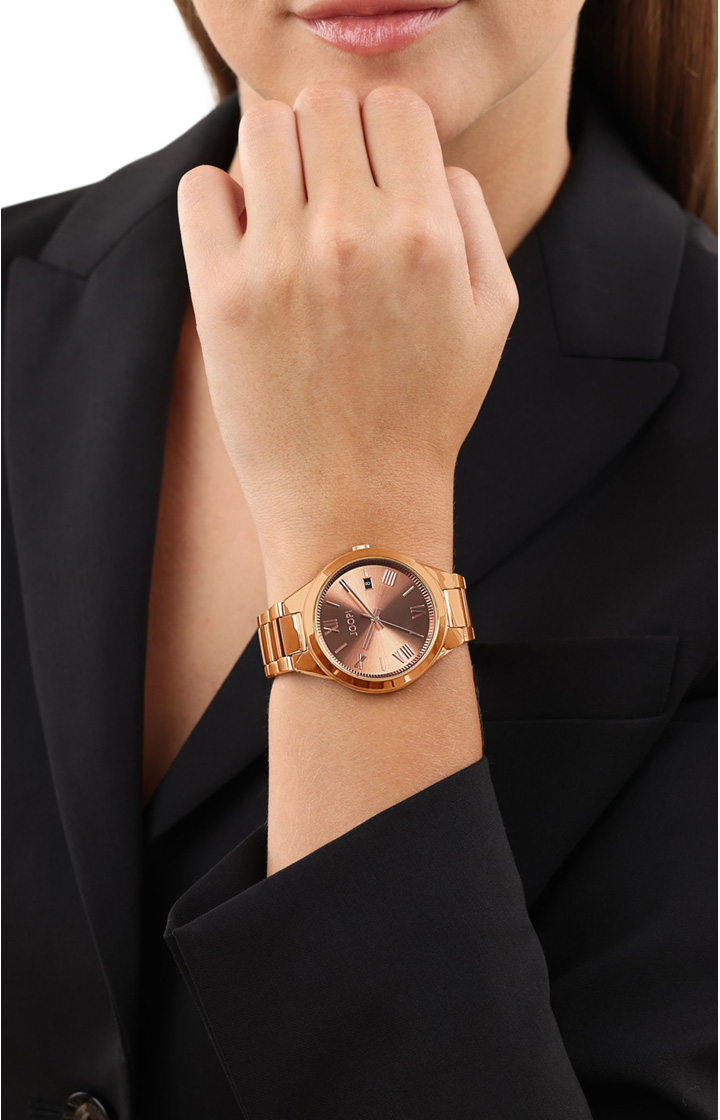Damski zegarek w kolorze różowego złota