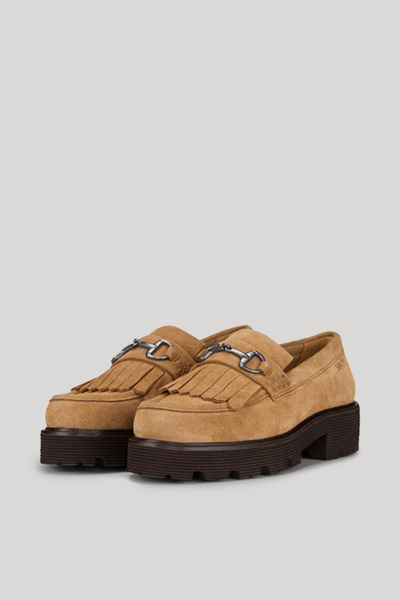 Velluto Mariana Loafers in Light Brown