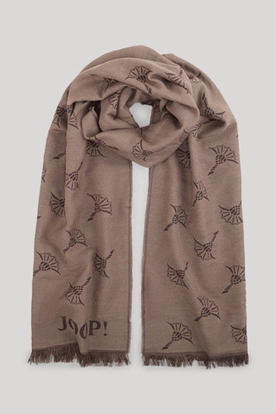 Feris Scarf in a Brown/Beige Pattern