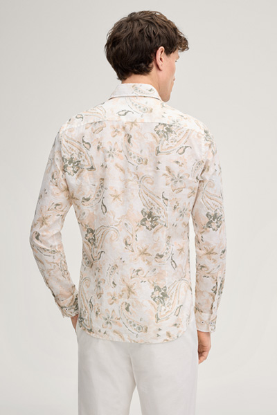 Hemd Pai in Apricot gemustert