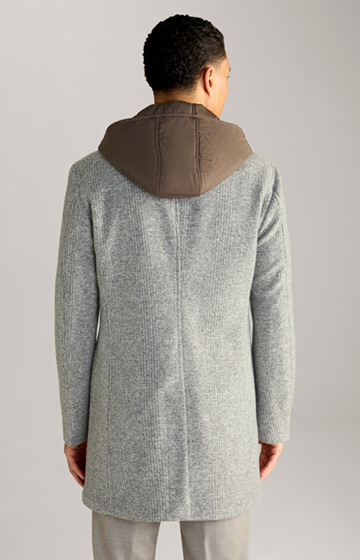 Mailor Wool Blend Coat in Light Grey