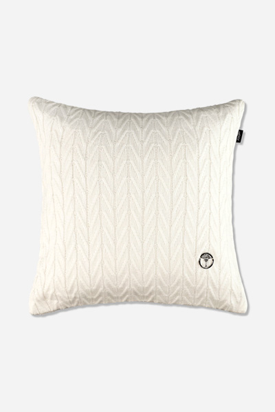 Führt zu Produktdetailseite „JOOP! WEAVELLE Zierkissenhülle 40x40 cm, Weiß"