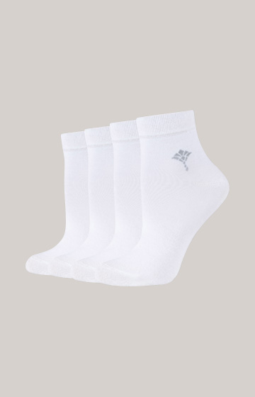 4er-Pack Socken in Weiß